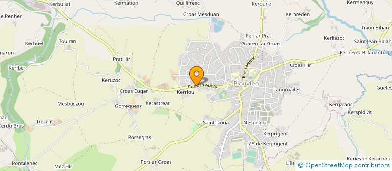 localisation de l'entreprise SAS JO LE GALL  PLOUVIEN