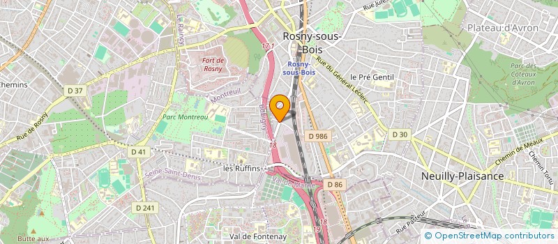 localisation de l'entreprise SAS JOD à ROSNY-SOUS-BOIS