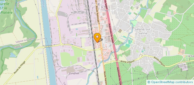 localisation de l'entreprise SAS JOE  SALAISE-SUR-SANNE