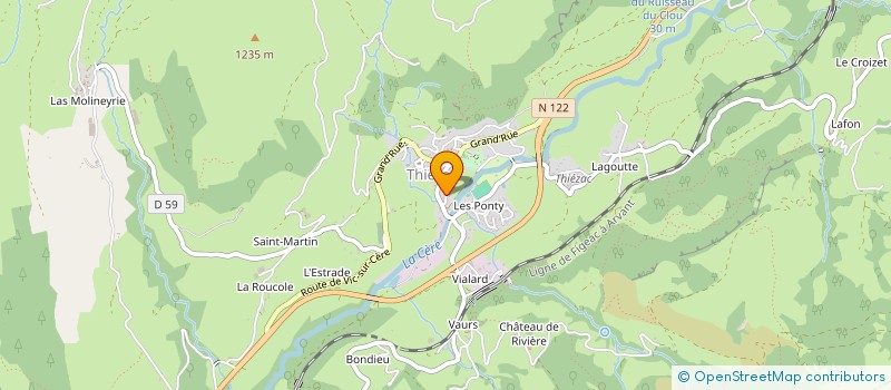 localisation de l'entreprise SAS JONCHERE & FILS à THIEZAC