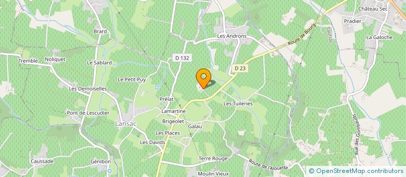 localisation de l'entreprise SAS JORG GEIGER  LANSAC