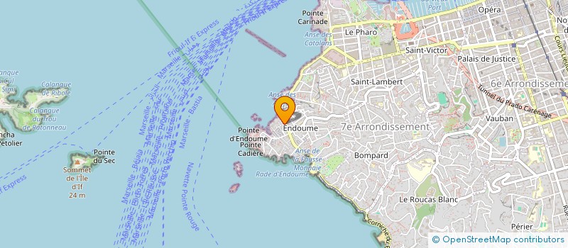 localisation de l'entreprise SAS JOSEPHINE  MARSEILLE