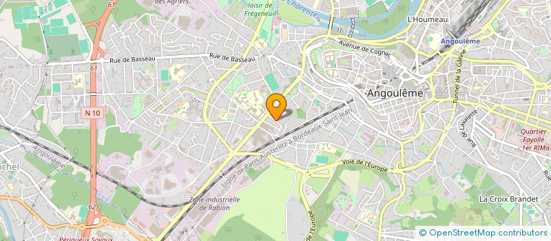 localisation de l'entreprise SAS JOTEK à ANGOULEME