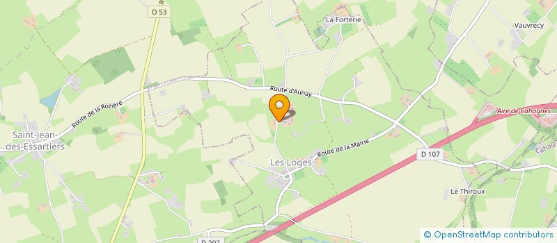 localisation de l'entreprise SAS JOUAN  LES LOGES