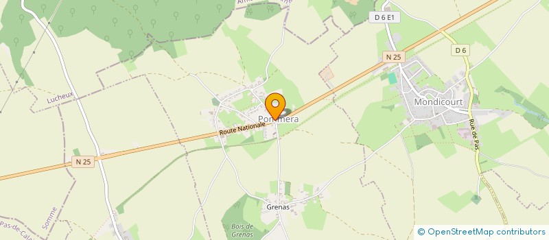 localisation de l'entreprise SAS JOURDEL IMMO  WARLINCOURT-LES-PAS