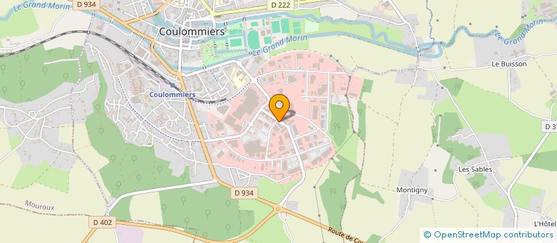 localisation de l'entreprise SAS JPF à COULOMMIERS