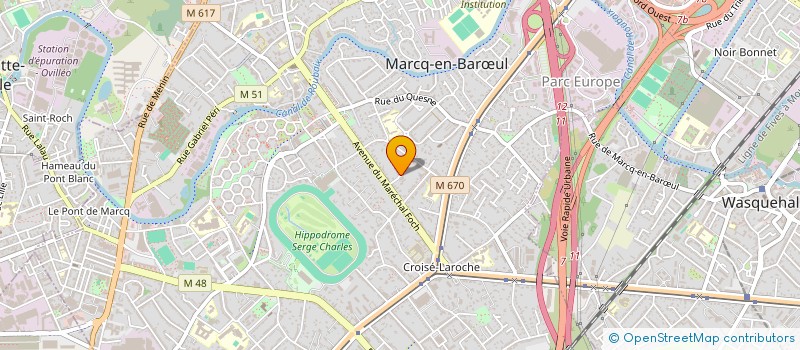 localisation de l'entreprise SAS JPK VENTURE à MARCQ-EN-BARŒUL