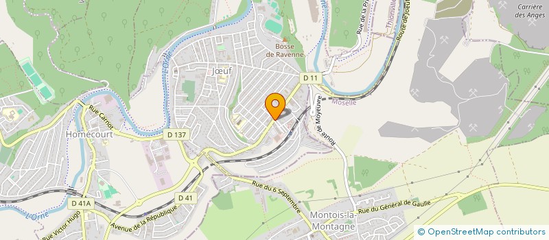 localisation de l'entreprise SAS JR  JUF