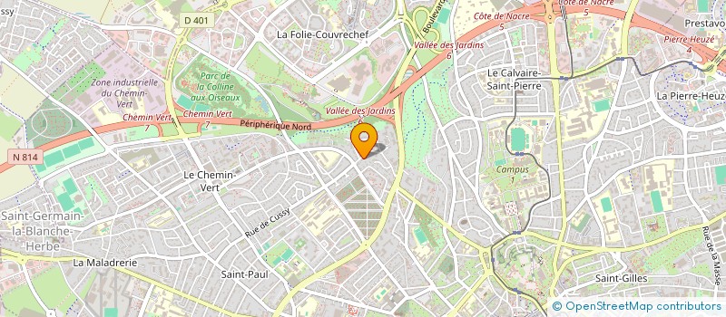 localisation de l'entreprise SAS JS2LM à CAEN