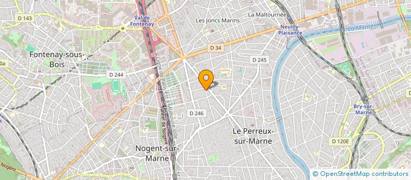 localisation de l'entreprise SAS JSPM  LE PERREUX-SUR-MARNE