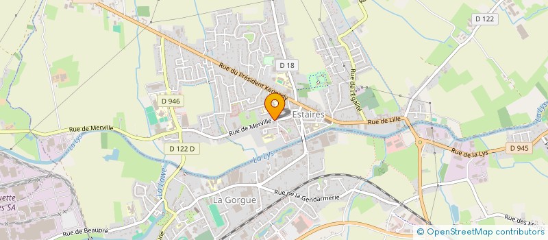 localisation de l'entreprise SAS JSR à ESTAIRES