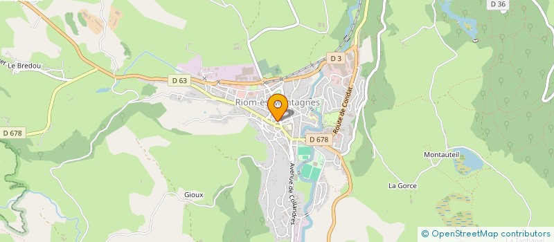 localisation de l'entreprise SAS JUILLARD-PEUVERGNE  RIOM-ES-MONTAGNES