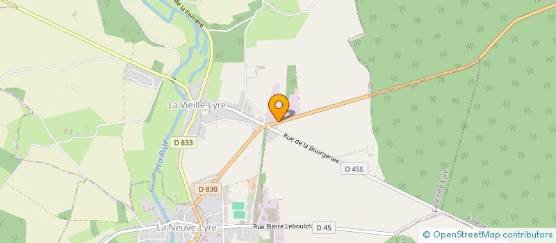 localisation de l'entreprise SAS JUJALU  LA VIEILLE-LYRE