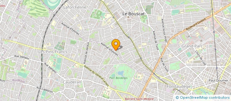 localisation de l'entreprise SAS JULIA DELAPORTE  LE BOUSCAT