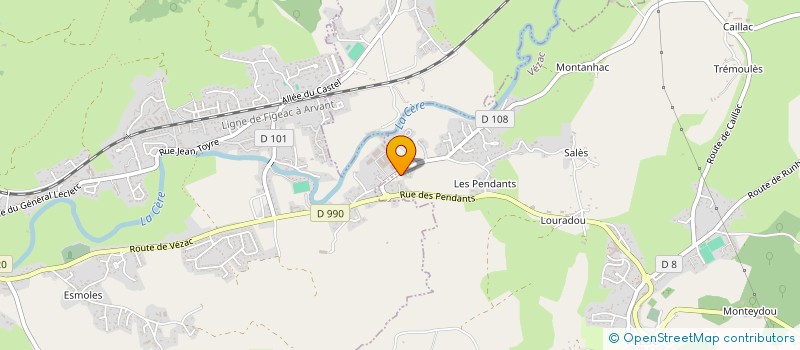 localisation de l'entreprise SAS JULIEN ALEJO à ARPAJON-SUR-CERE