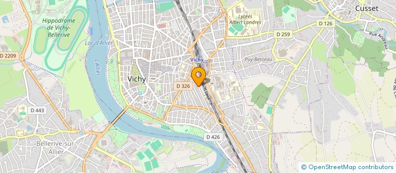 localisation de l'entreprise SAS JULIEN RONDEPIERRE à VICHY