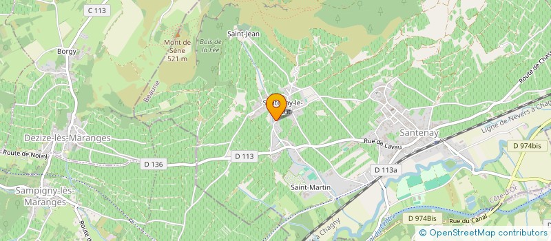 localisation de l'entreprise SAS JUSTIN GIRARDIN à SANTENAY