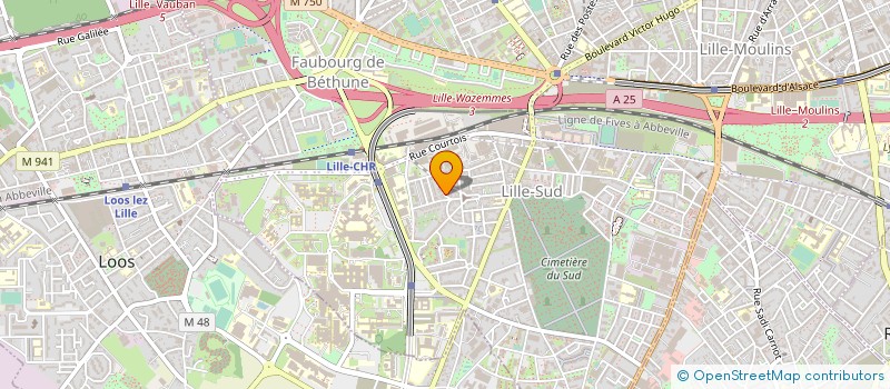 localisation de l'entreprise SAS JVW à LILLE