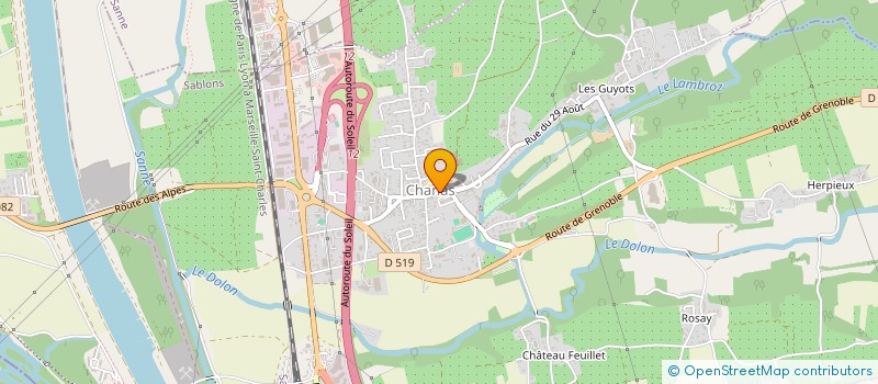 localisation de l'entreprise SAS K.C.M.S à CHANAS