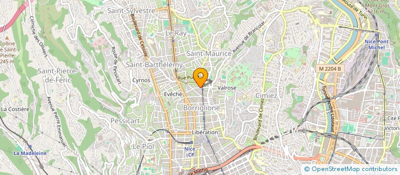 localisation de l'entreprise SAS K2B à NICE