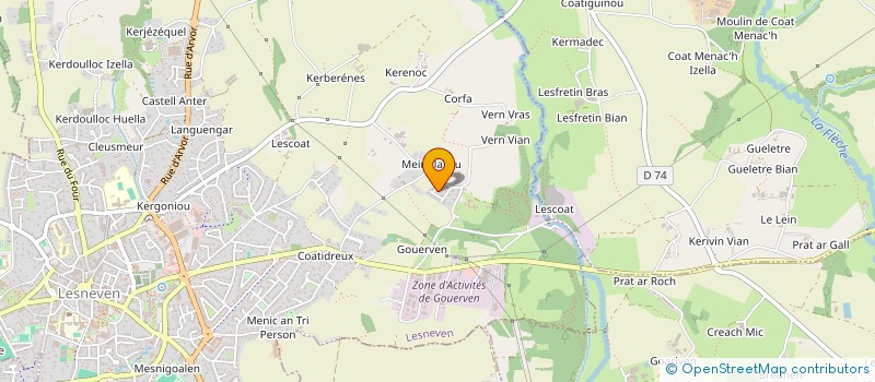 localisation de l'entreprise SAS KACIMMO  LESNEVEN