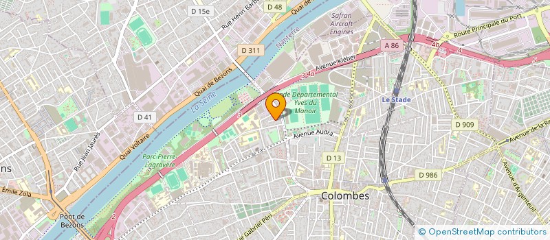 localisation de l'entreprise SAS KAJA  COLOMBES