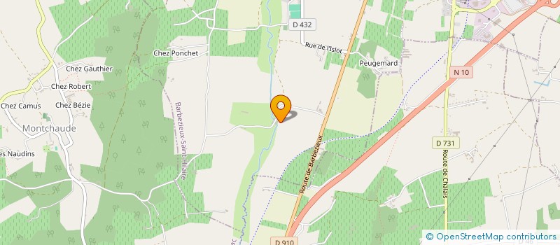 localisation de l'entreprise SAS KALOKERIA INVEST  BARBEZIEUX-SAINT-HILAIRE