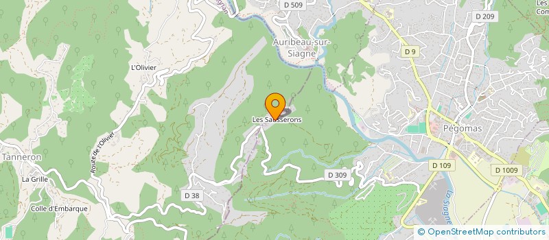 localisation de l'entreprise SAS KALY COMPANY  PEGOMAS