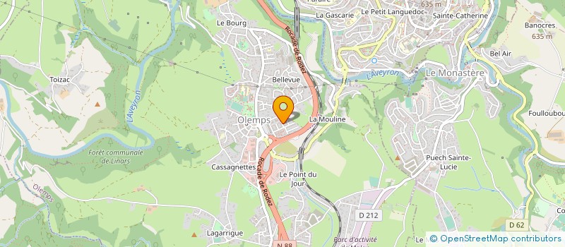 localisation de l'entreprise SAS KARMANN YVAN à RODEZ