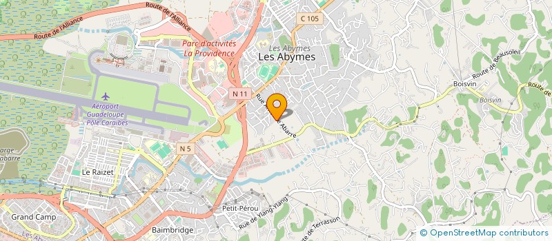 localisation de l'entreprise SAS KARUKERA ACTIVITES SERVICES DIVERS à LES ABYMES