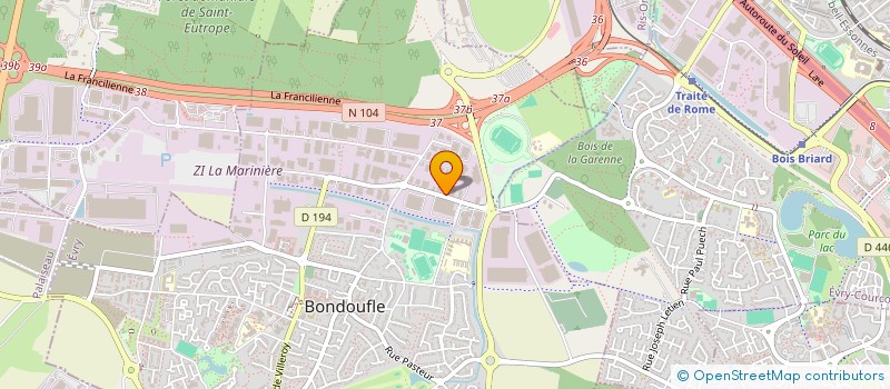 localisation de l'entreprise SAS KASO à BONDOUFLE