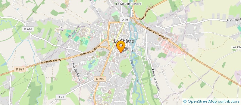 localisation de l'entreprise SAS KATY CHAPLEAU à LA CHATRE