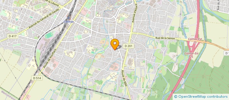 localisation de l'entreprise SAS KAZE  COLMAR