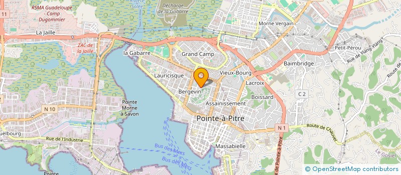 localisation de l'entreprise SAS KB à POINTE-A-PITRE