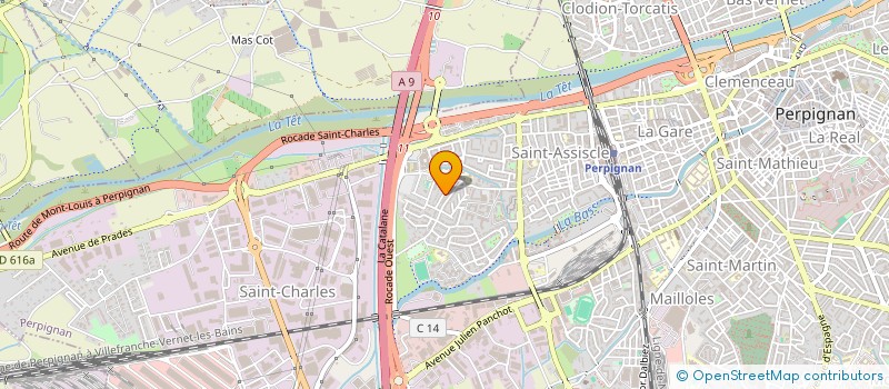 localisation de l'entreprise SAS KCA  PERPIGNAN