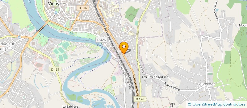 localisation de l'entreprise SAS KEN FOODTRUCK'S à VICHY