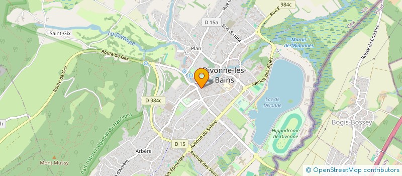localisation de l'entreprise SAS KENAO à DIVONNE-LES-BAINS