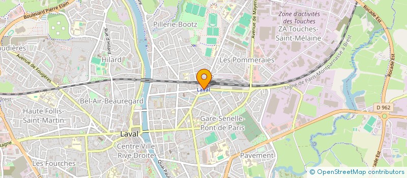 localisation de l'entreprise SAS KERDAVID à LAVAL