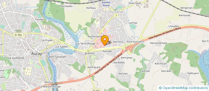 localisation de l'entreprise SAS KERFONTAINE AUTOMOBILE à PLUNERET