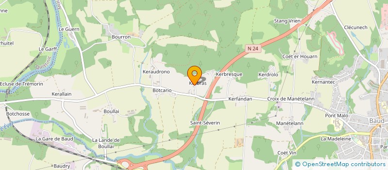 localisation de l'entreprise SAS KERJOUAN  BAUD
