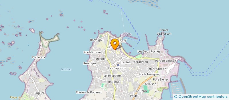 localisation de l'entreprise SAS KERSTONE à ROSCOFF