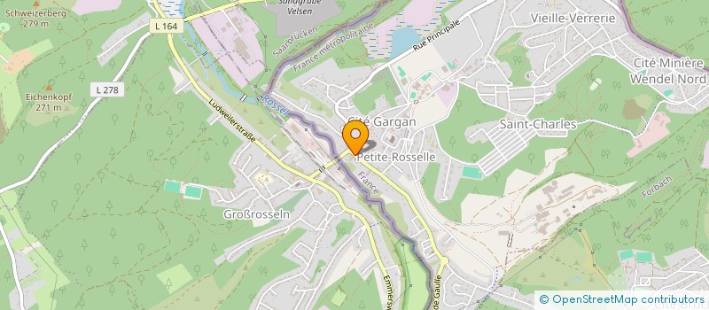 localisation de l'entreprise SAS KEV COIFF  PETITE-ROSSELLE