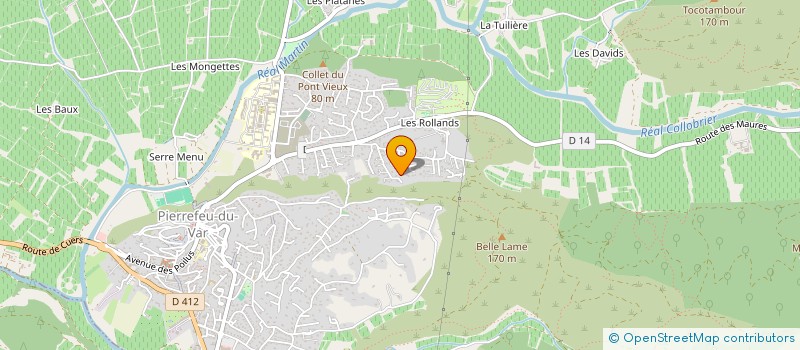 localisation de l'entreprise SAS KIBON  PIERREFEU-DU-VAR