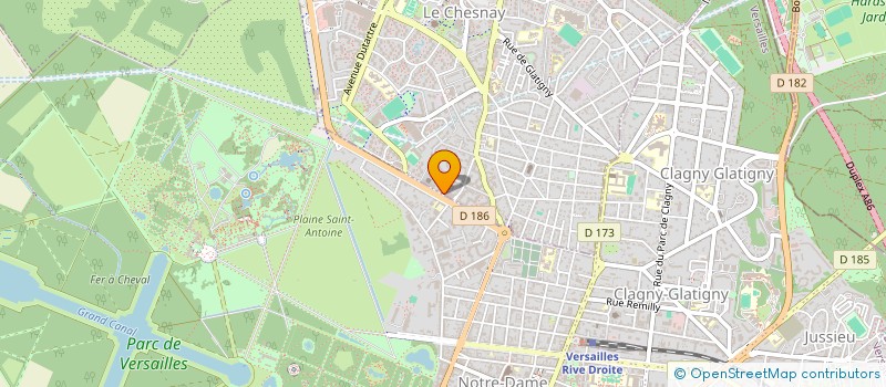 localisation de l'entreprise SAS KINGTOURS  LE CHESNAY-ROCQUENCOURT