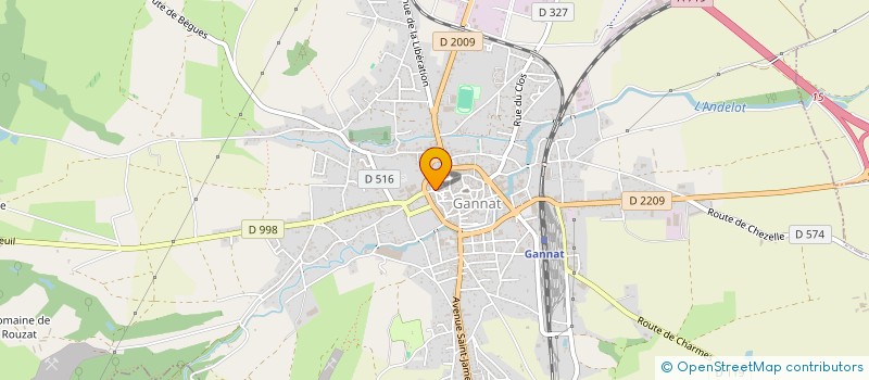 localisation de l'entreprise SAS KJK à GANNAT