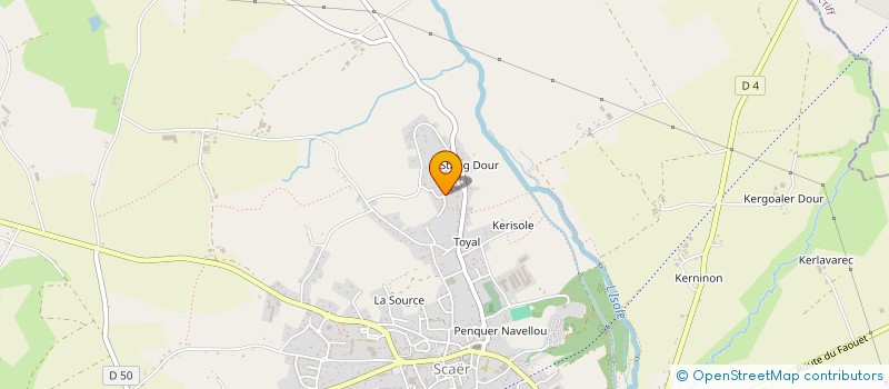 localisation de l'entreprise SAS KM  BANNALEC