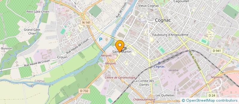 localisation de l'entreprise SAS KONOISSEUR à COGNAC