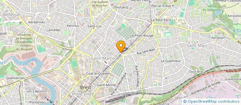 localisation de l'entreprise SAS KSC  BREST