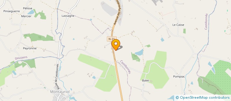 localisation de l'entreprise SAS - KYVOITOU - WZA  CASTILLONNES