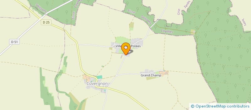 localisation de l'entreprise SAS L.A.M.  CUVERGNON